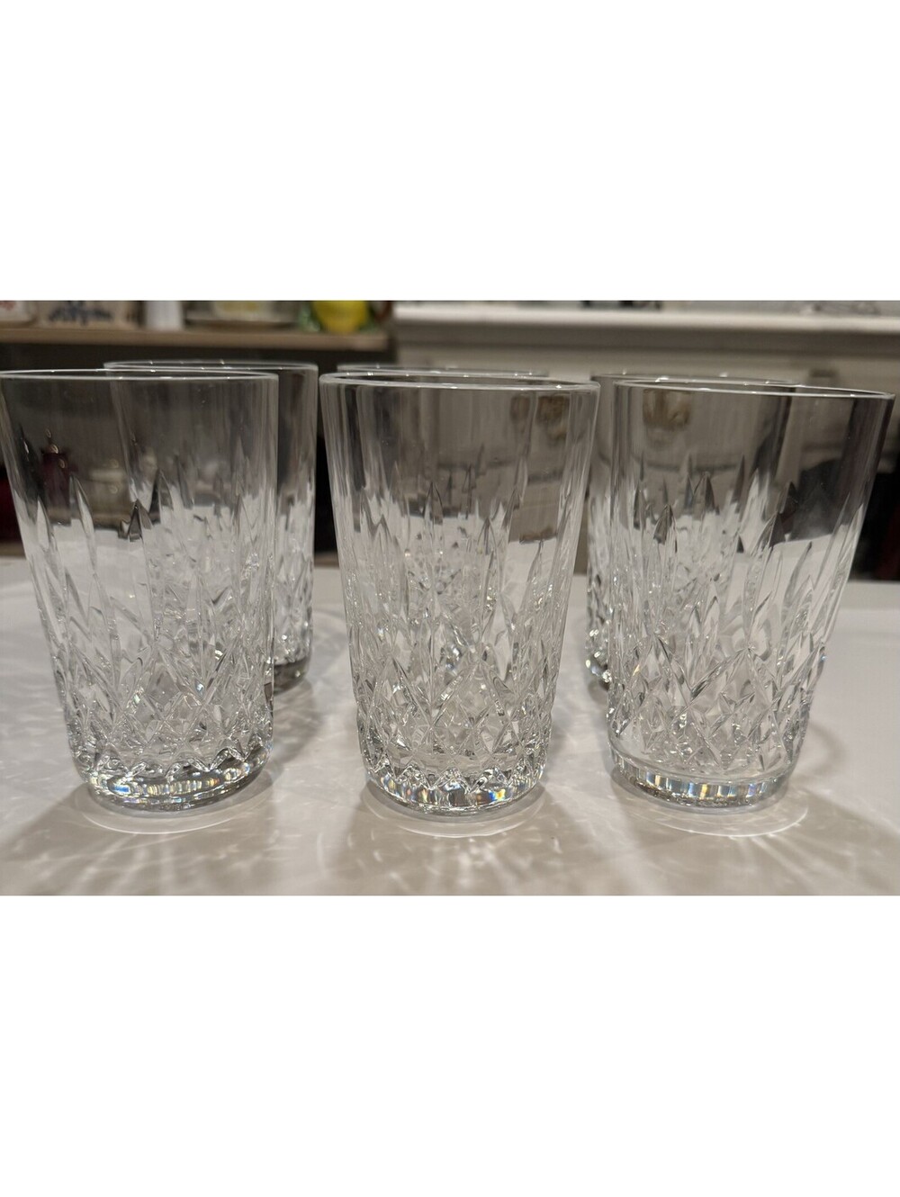 6 Waterford Crystal Lismore 5" Flat Tumbler 12 Oz discontinued Made in Ireland!!
